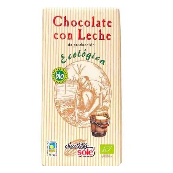 CHOCOLATE CON LECHE SOLE 100 g BIO