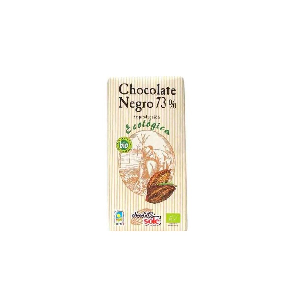 CHOCOLATE NEGRO 73  SOLE 100 g BIO